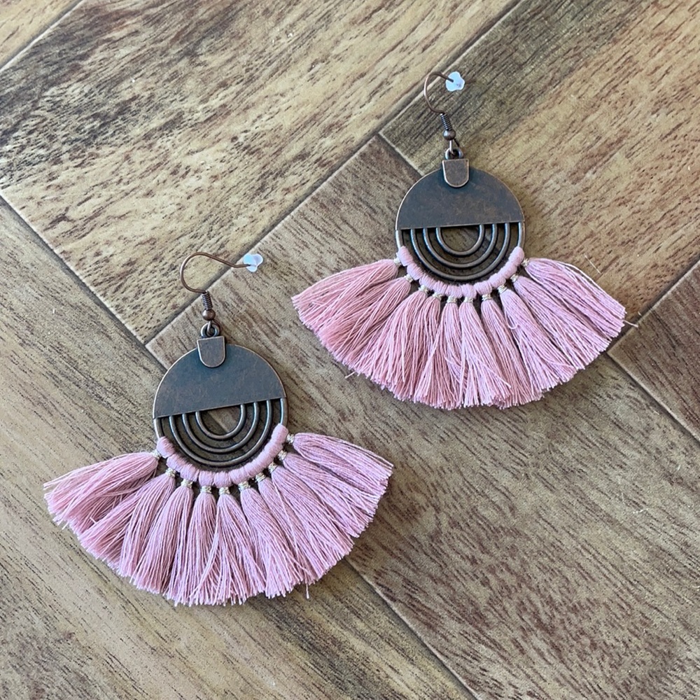 🍂 NEW Boho Statement Fringe Dangle Earrings